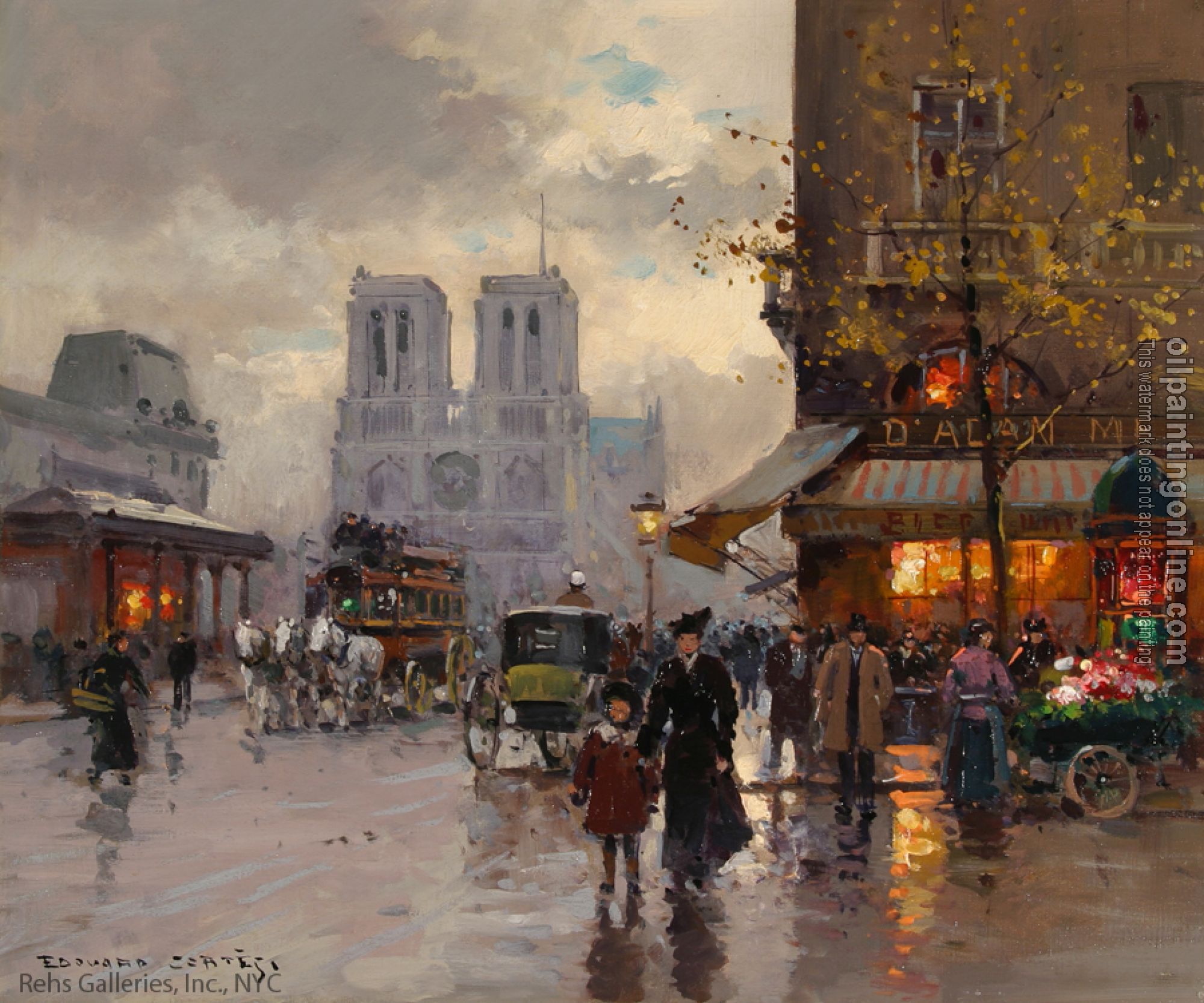 Edouard Cortes - Place St Michel, Notre Dame